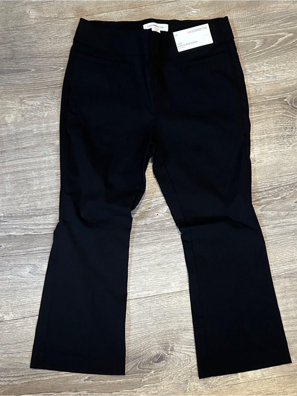 Liz Claiborne Black Bootcut Stretch Pants